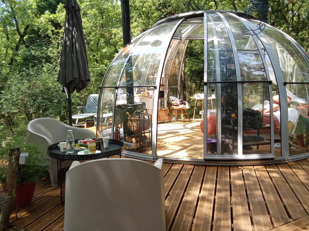 A la bulle étoile 82 - Dôme transparent avec piscine privée (Saint-Antonin-Noble-Val, Tarn-et-Garonne) - cadre naturel Tarn-et-Garonne