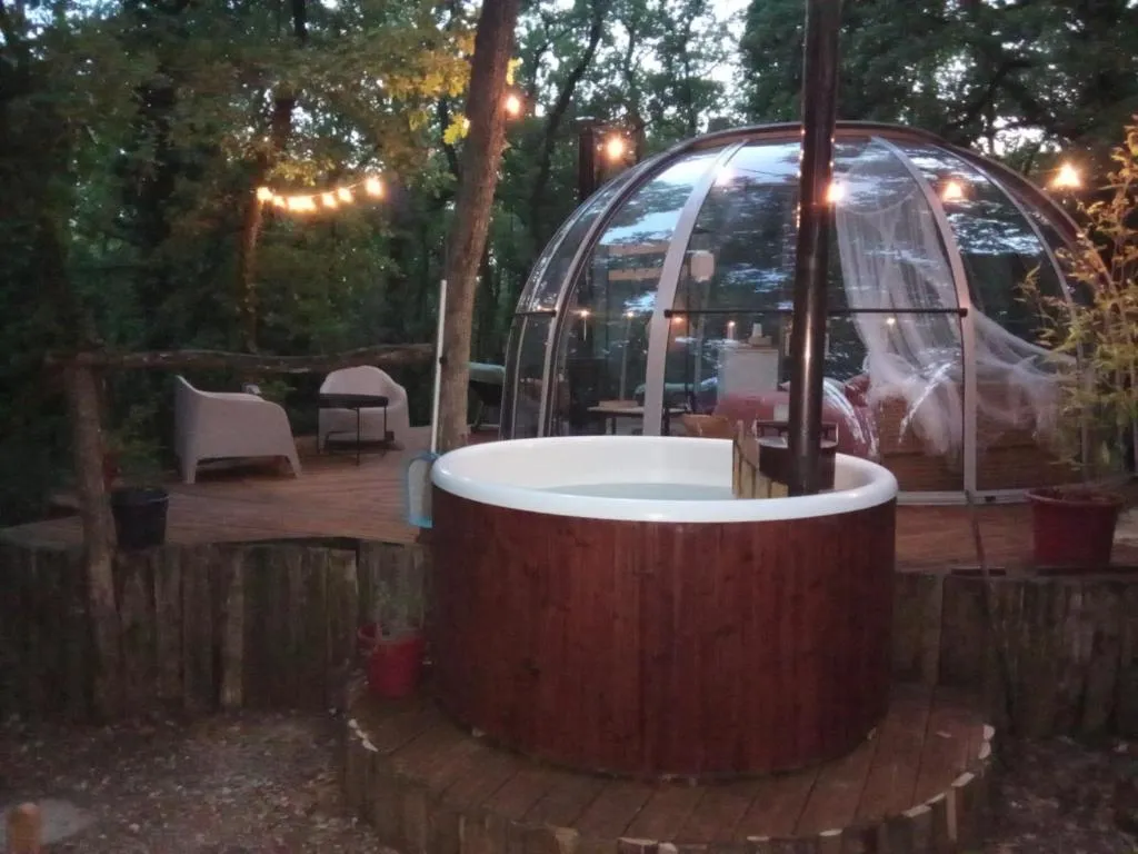 A la bulle étoile 82 - Dôme transparent avec piscine privée (Saint-Antonin-Noble-Val, Tarn-et-Garonne) - photo 6 sur 9