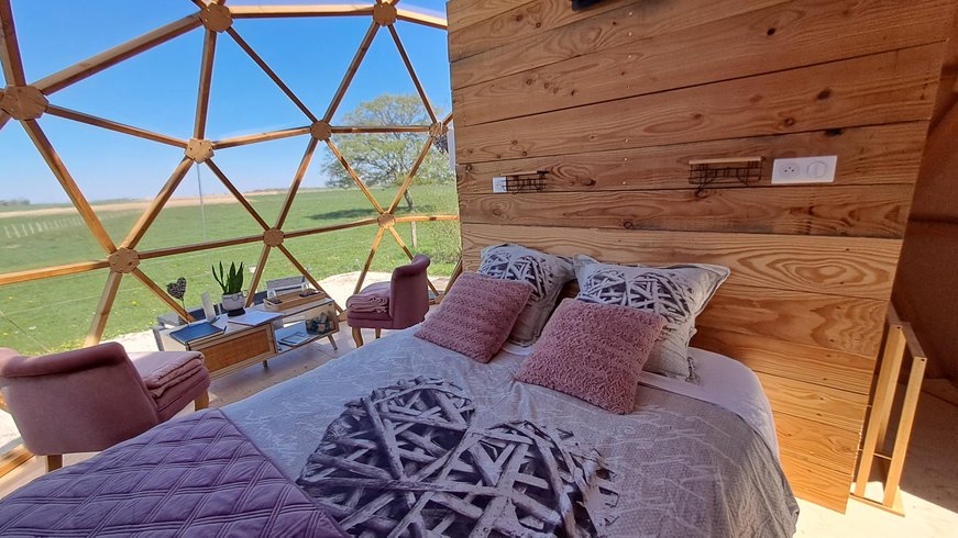 Dôme Idylle : Dôme en Champagne-Ardenne (Grand Est) – cadre naturel Aube