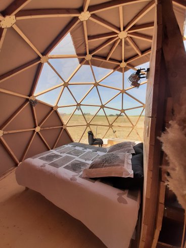 Chambre dôme sous les étoiles à Bailly Le Franc