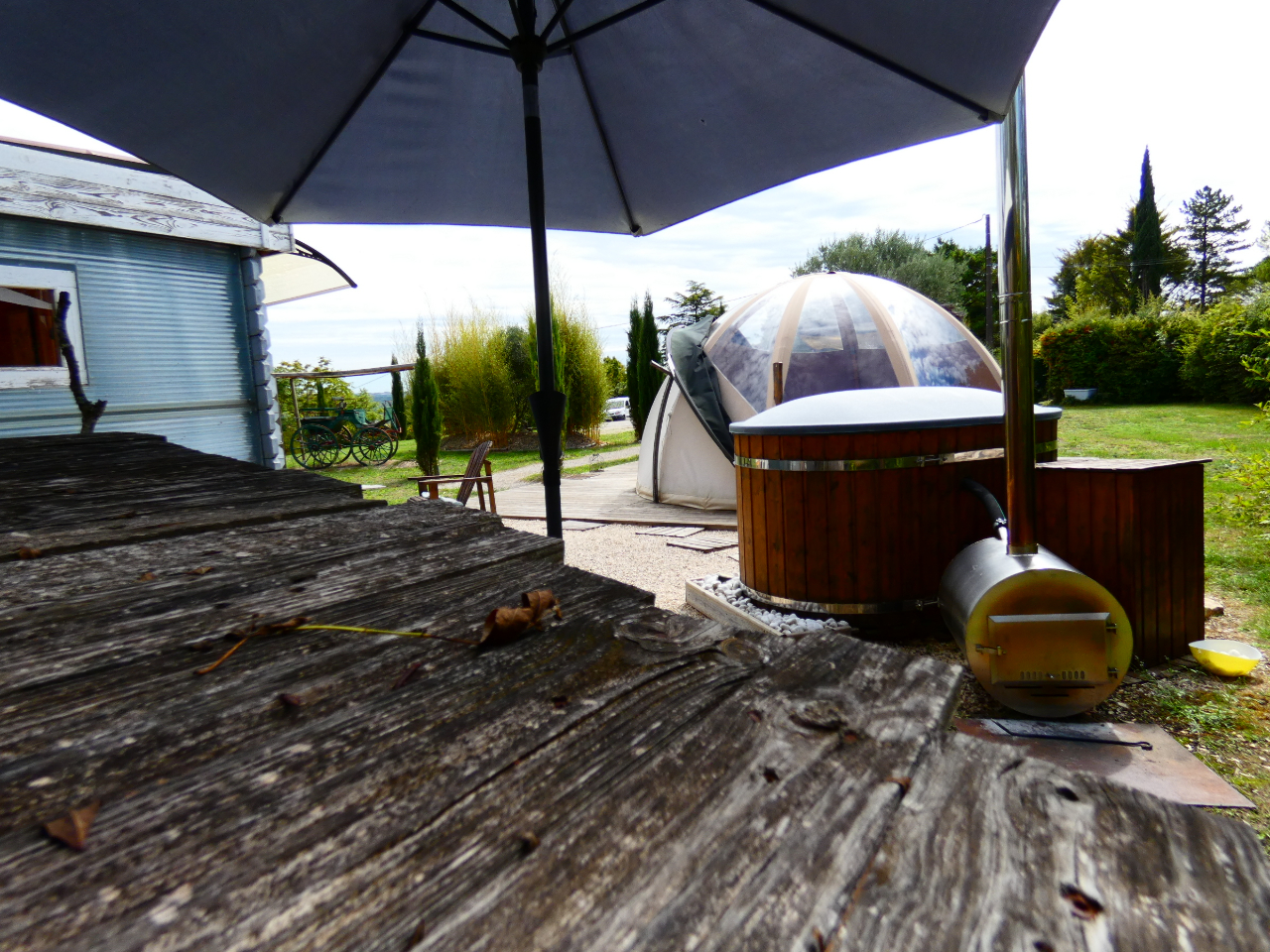 Au Millepertuis Wigwam avec bain nordique et sauna privés – photo 11 sur 15