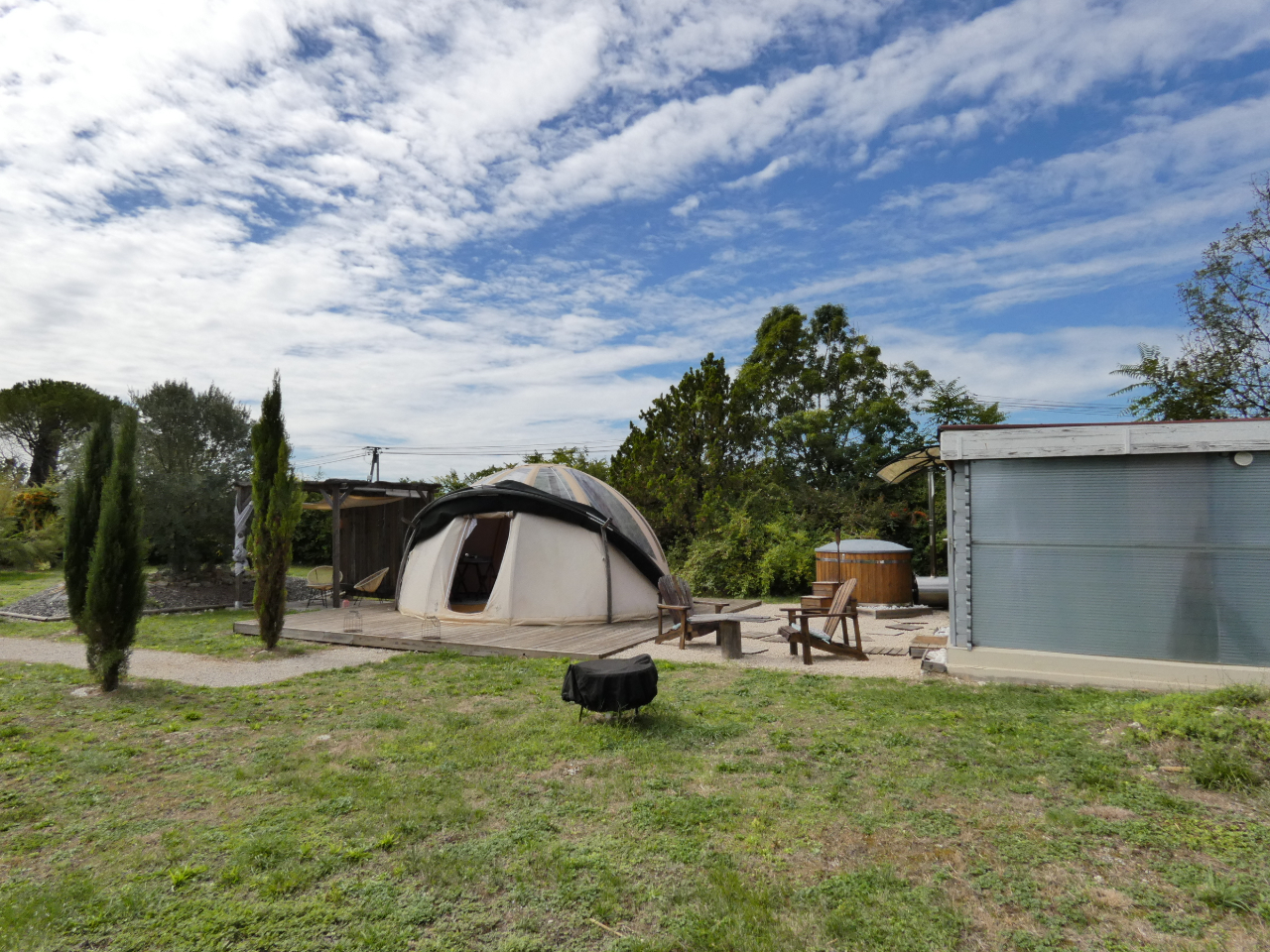 Au Millepertuis Wigwam avec bain nordique et sauna privés – photo 12 sur 15