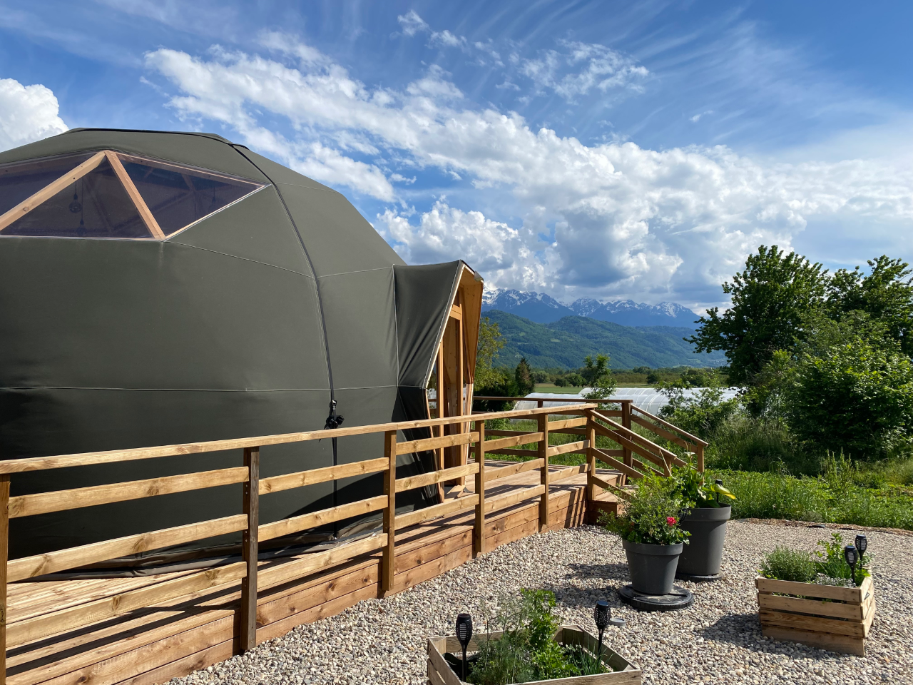 Intérieur dôme à Le Touvet