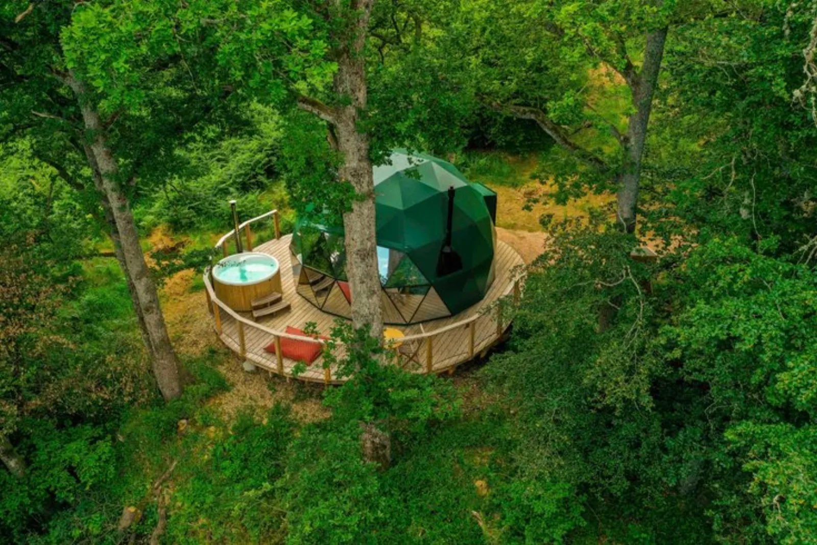 Dôme Cassiopée & Spa : Dôme en Auvergne (Auvergne-Rhône-Alpes) - cadre naturel Puy-de-Dôme