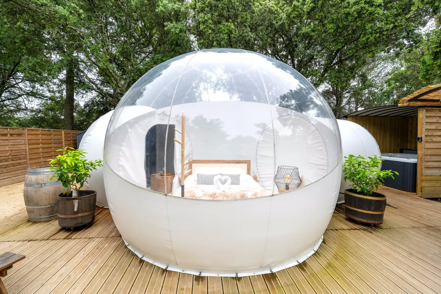 Chambre bulle sous les étoiles à Mazan