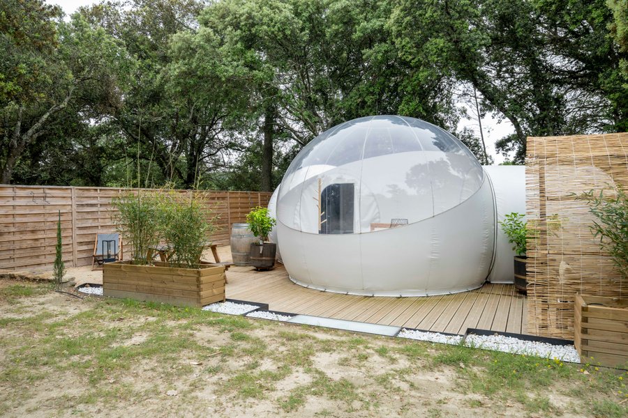 Chambre bulle sous les étoiles à Mazan