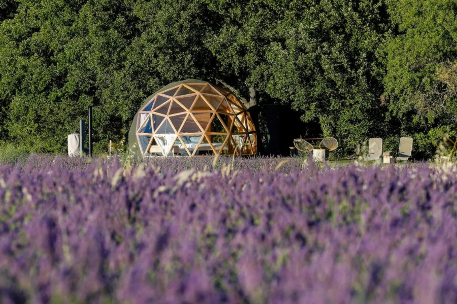La Bulle du Lavandin : Dôme en Provence-Alpes-Côte d'Azur - dôme à Aix-En-Provence, Bouches-du-Rhône