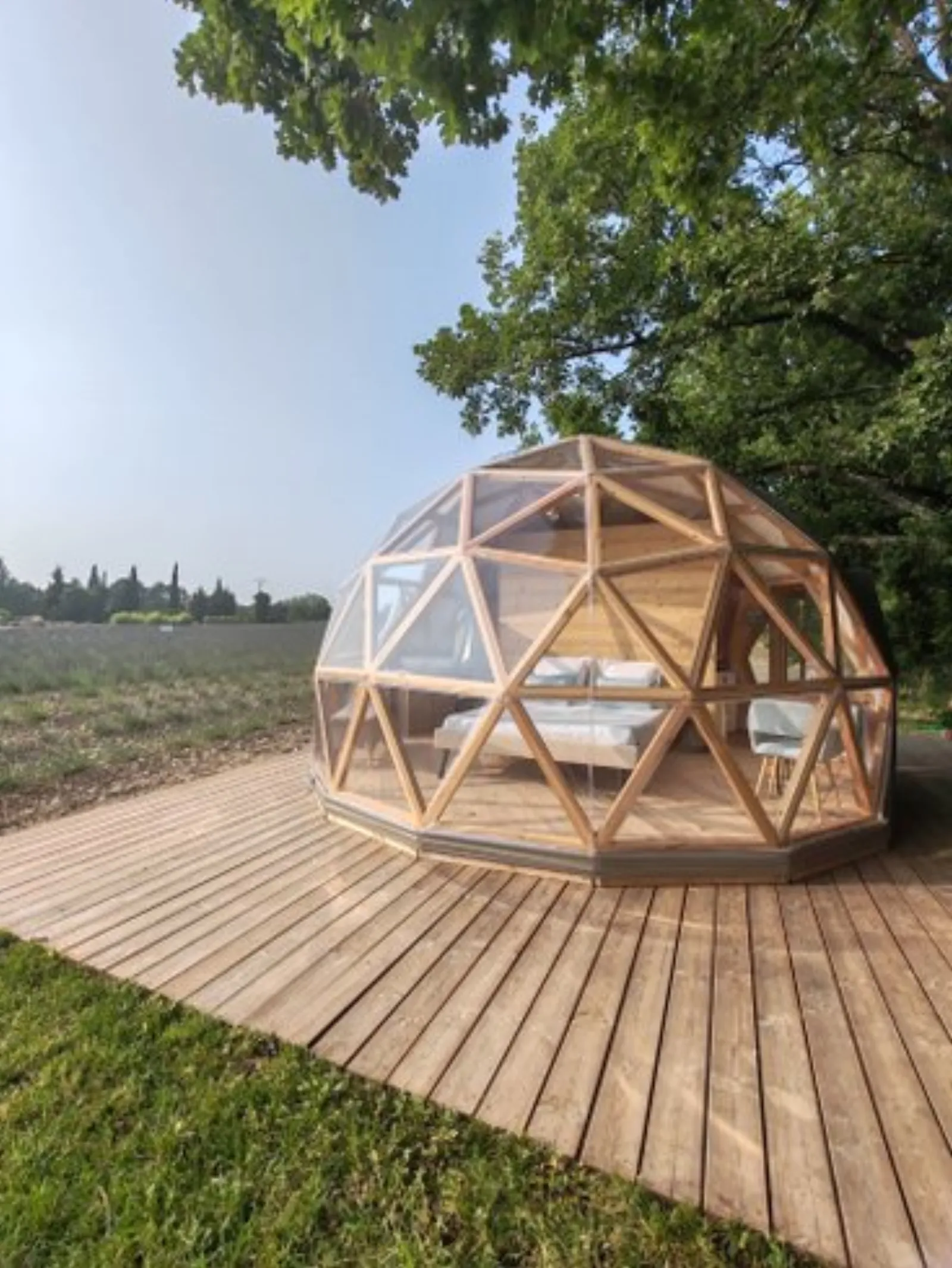 La Bulle du Lavandin : Dôme en Provence-Alpes-Côte d'Azur - cadre naturel Bouches-du-Rhône