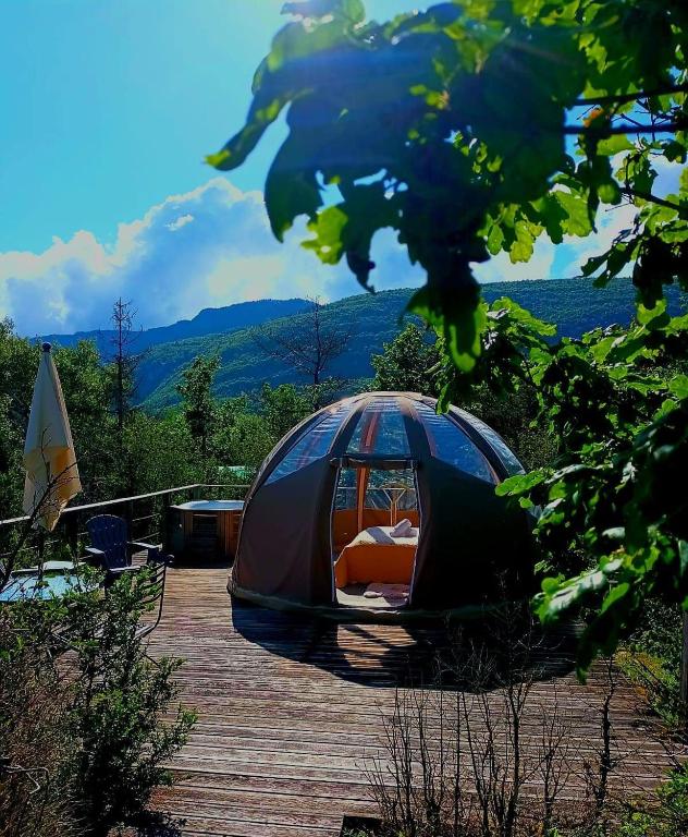 Bulle en bois sous les étoiles - bulle à Champfromier, Ain