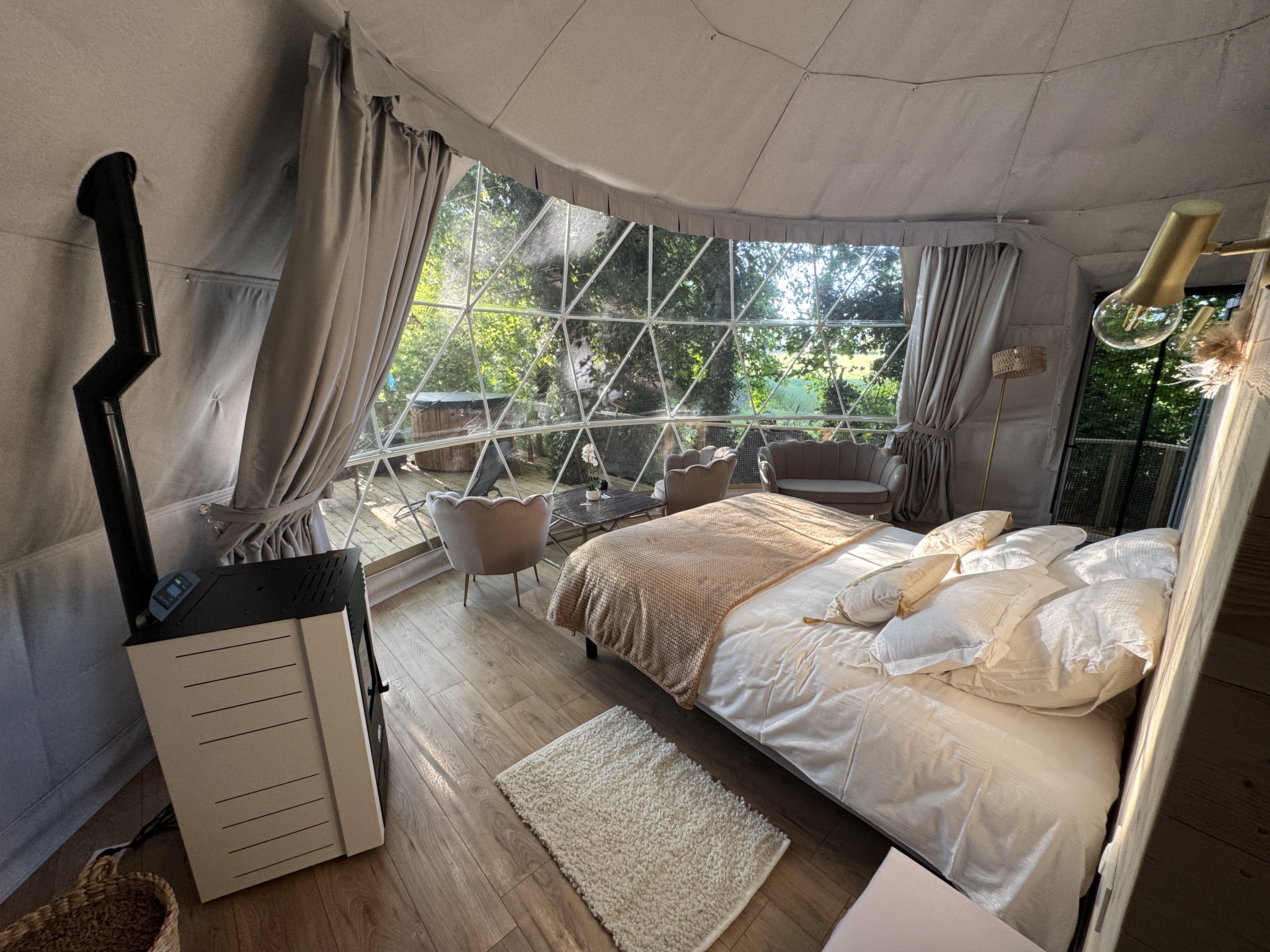 Chambre bulle sous les étoiles à Romilly-Sur-Andelle