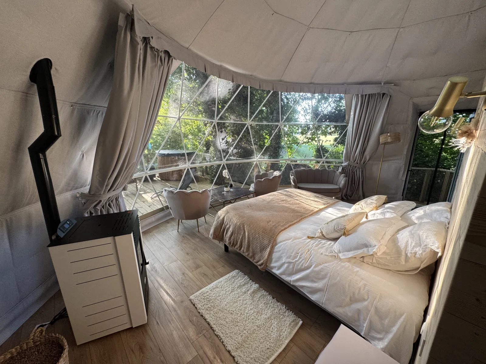 Chambre bulle sous les étoiles à Romilly-Sur-Andelle