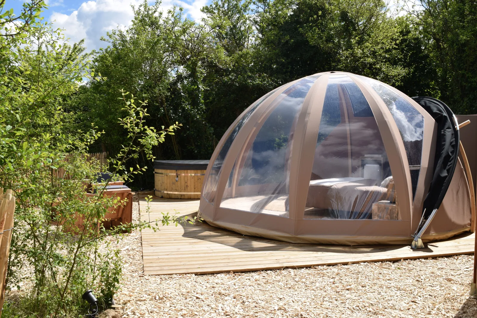Bulle de Nature & Spa - bulle à Tuffalun, Maine-et-Loire