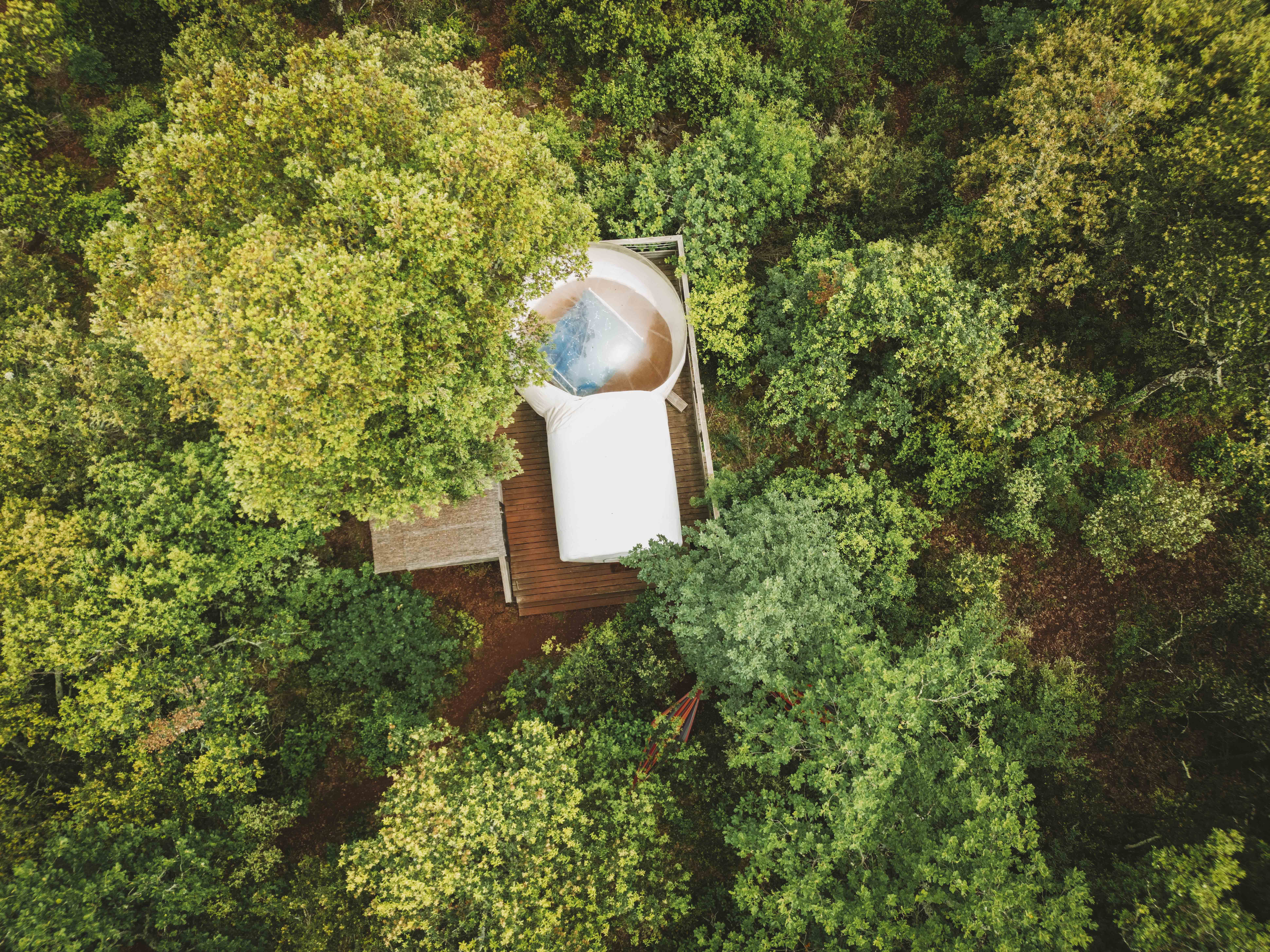 Chambre bulle sous les étoiles à Robiac Rochessadoule