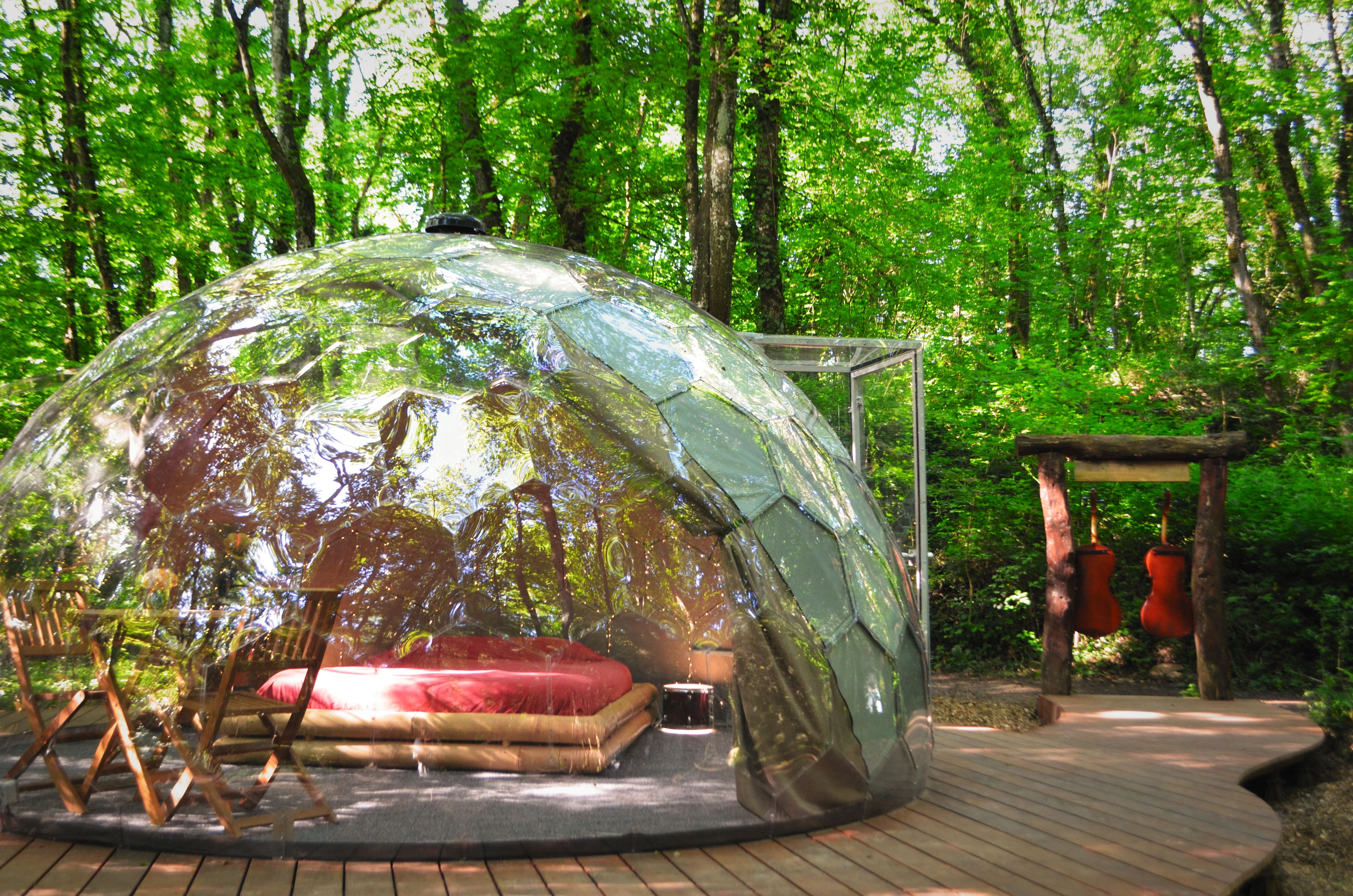 Bulle prestige - Royaume des sons - cadre naturel Isère