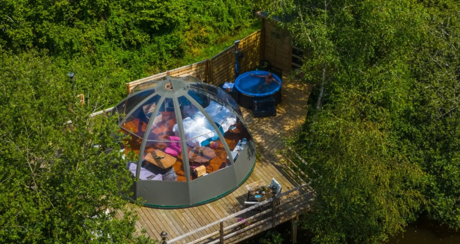 Bulle Spa - Domaine Rêves Étoilés - cadre naturel Finistère