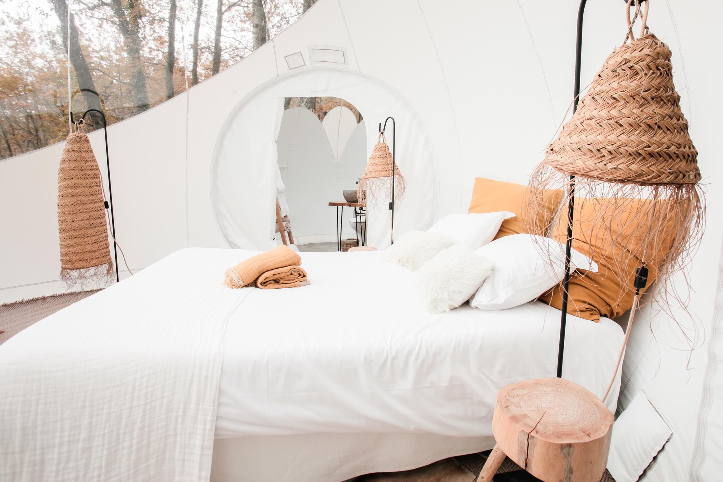 Chambre bulle sous les étoiles à Salleboeuf