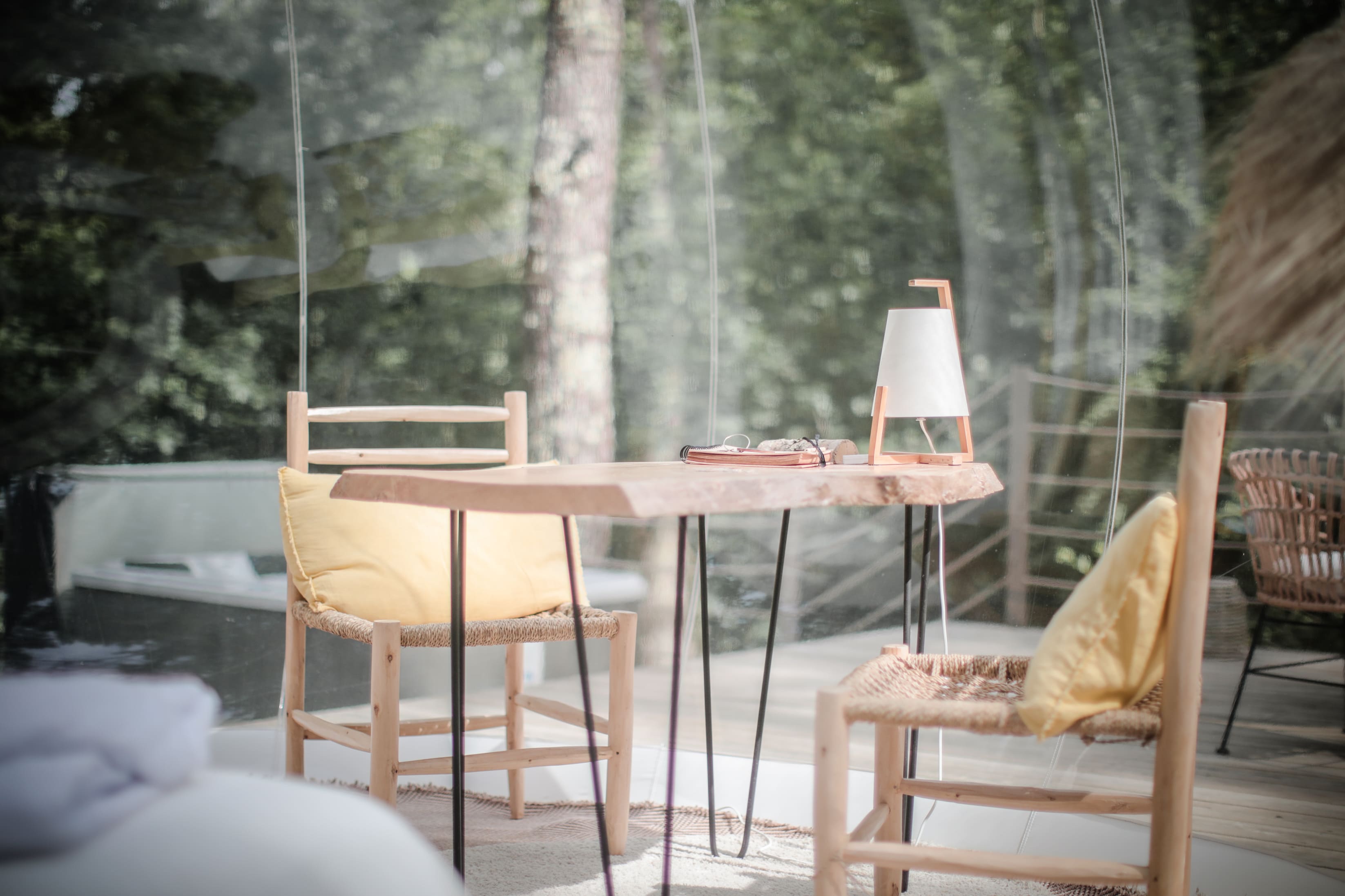 Chambre bulle sous les étoiles à Salleboeuf