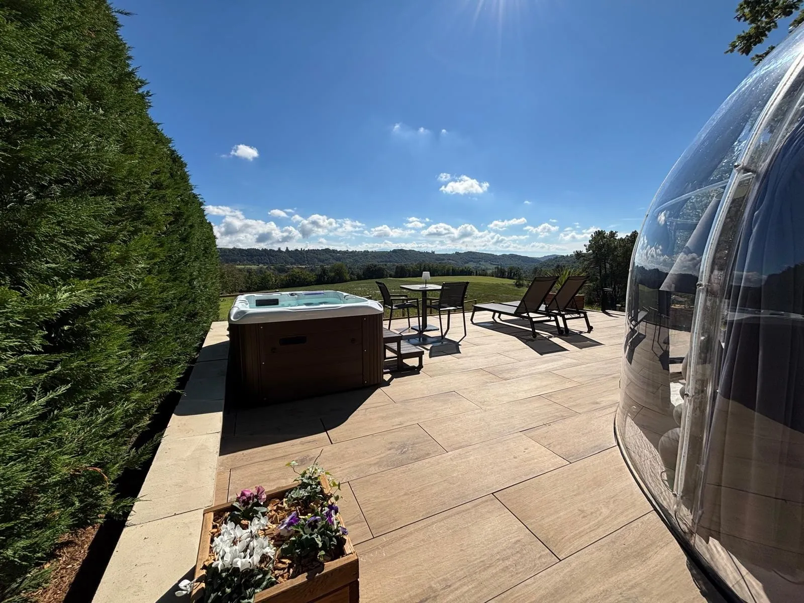 La Bulle StélléA & Spa Privatif - cadre naturel Drôme
