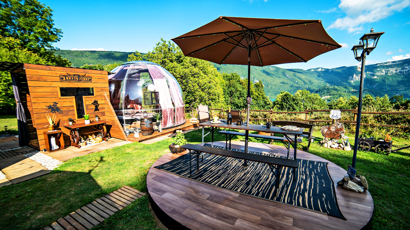 Bulle Texas - Luxury Glamping - Vue lac & montagnes – photo 15 sur 64