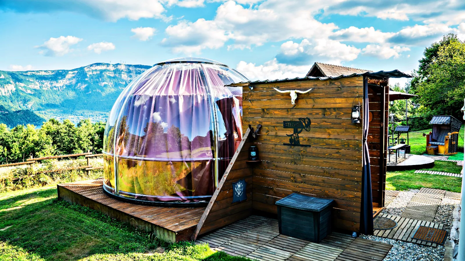 Bulle Texas - Luxury Glamping - Vue lac & montagnes - photo 16 sur 64