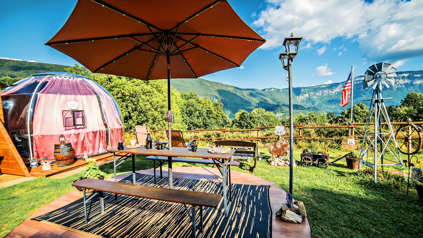 Bulle Texas - Luxury Glamping - Vue lac & montagnes – photo 38 sur 64