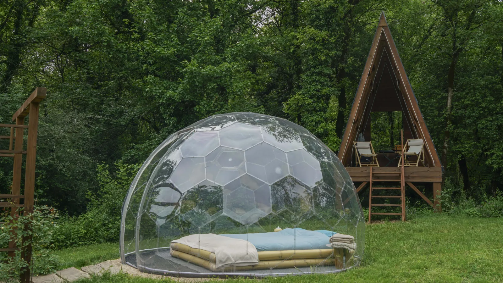 Équipements de la bulle à Parmilieu
