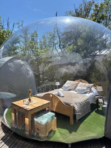 Équipements de la bulle à Champfromier