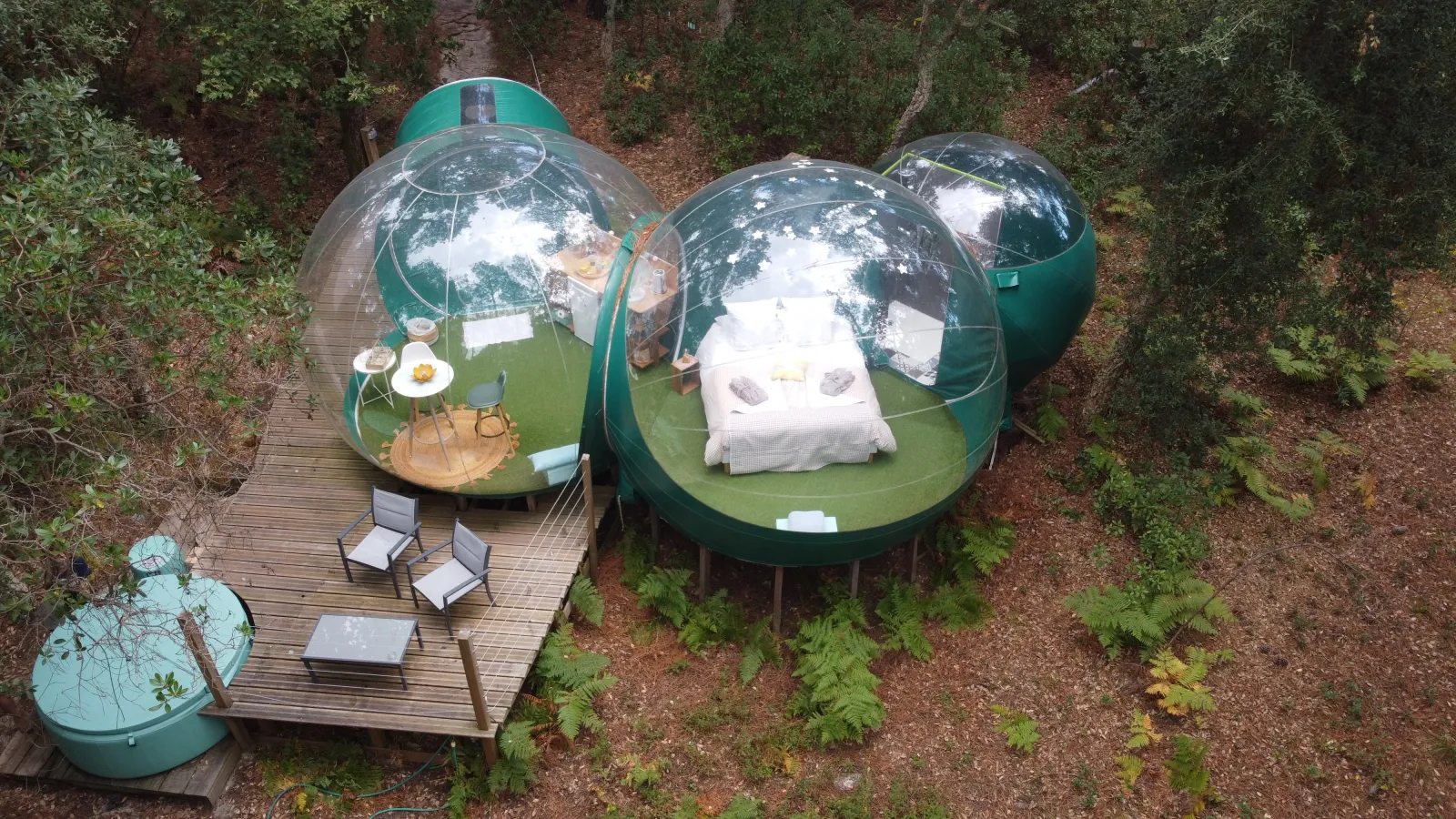 Équipements de la bulle à Hossegor