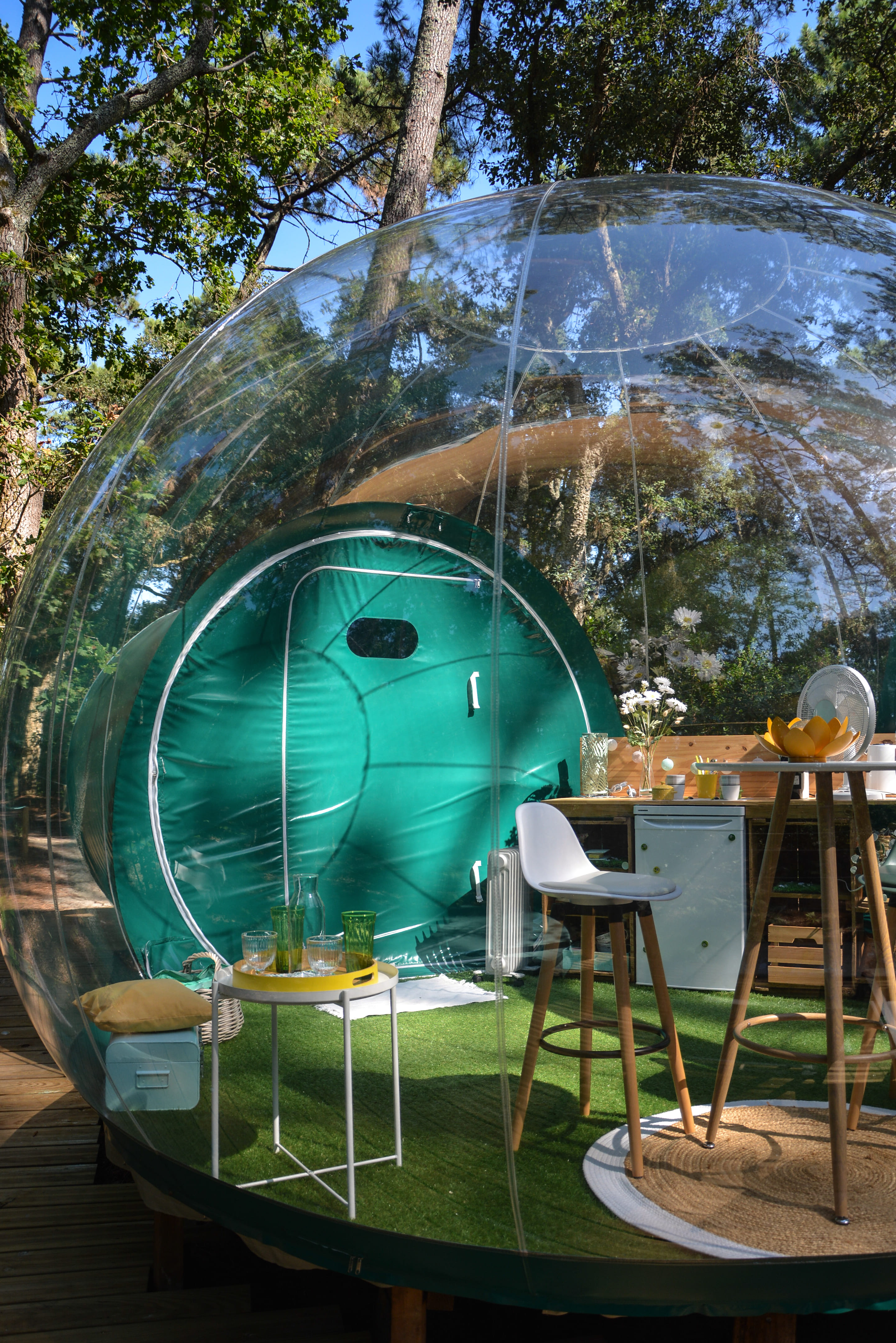 Chambre bulle sous les étoiles à Hossegor
