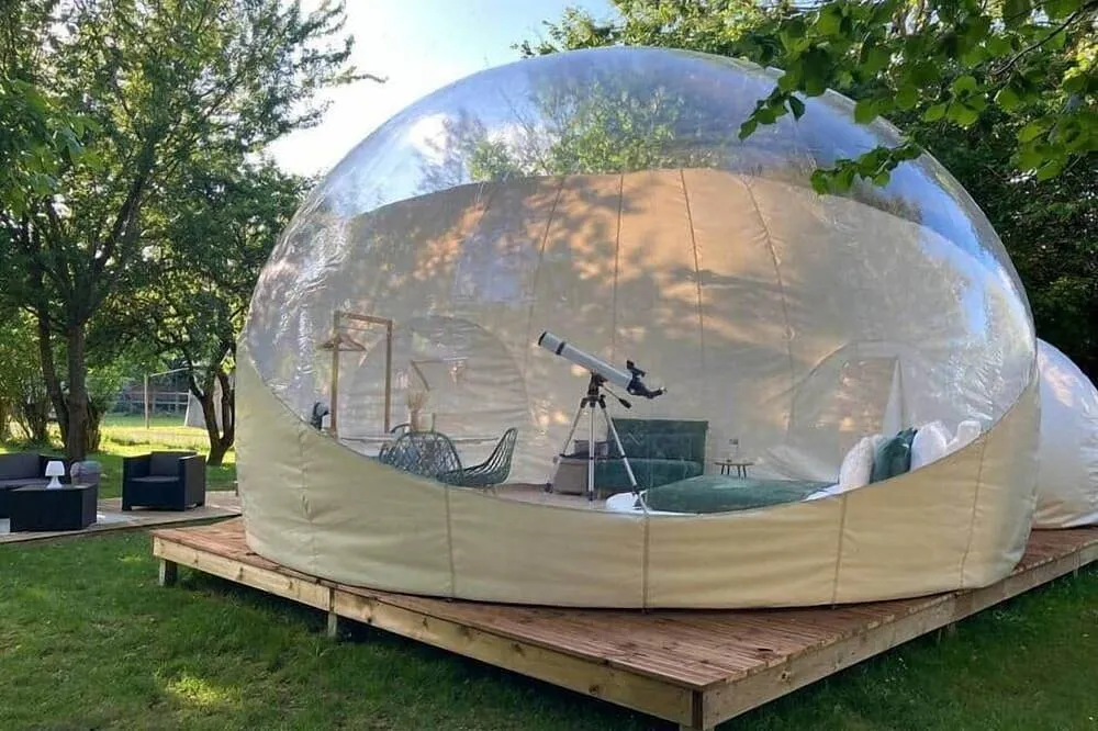 Bulle XXL du Domaine du Pré Dieu - Bulle familiale avec lit rond et télescope (Crécy-sur-Serre, Aisne) - bulle à Crécy-sur-Serre, Aisne