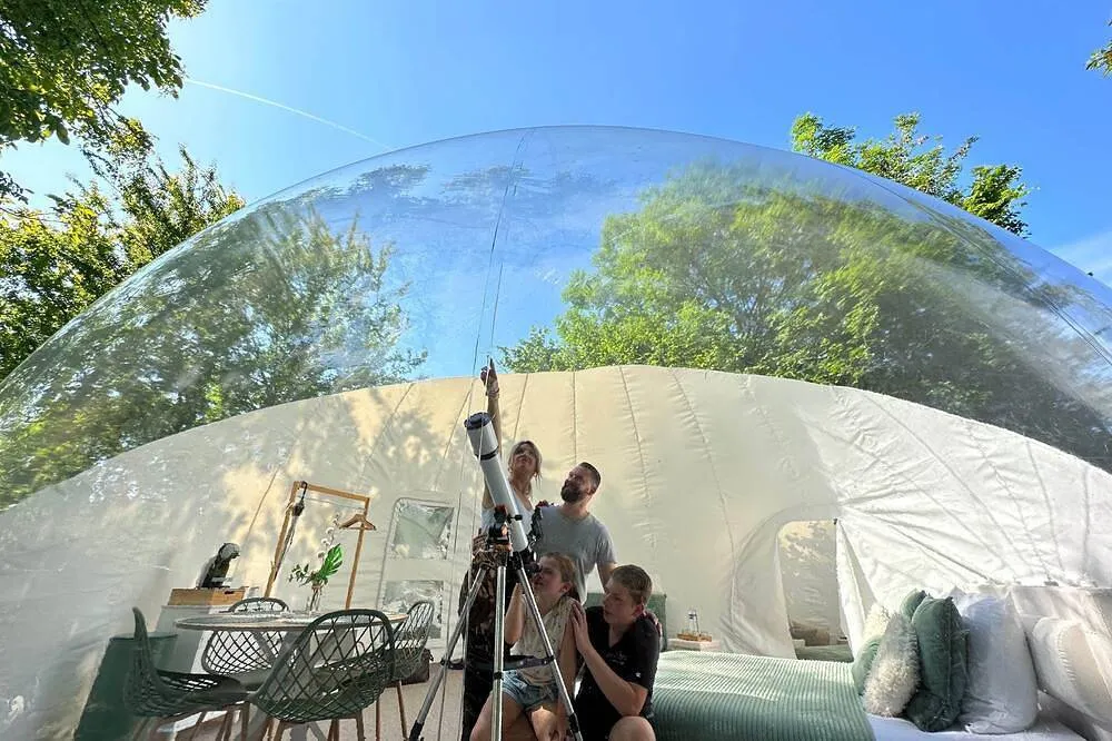 Bulle XXL du Domaine du Pré Dieu - Bulle familiale avec lit rond et télescope (Crécy-sur-Serre, Aisne) - photo 19 sur 22