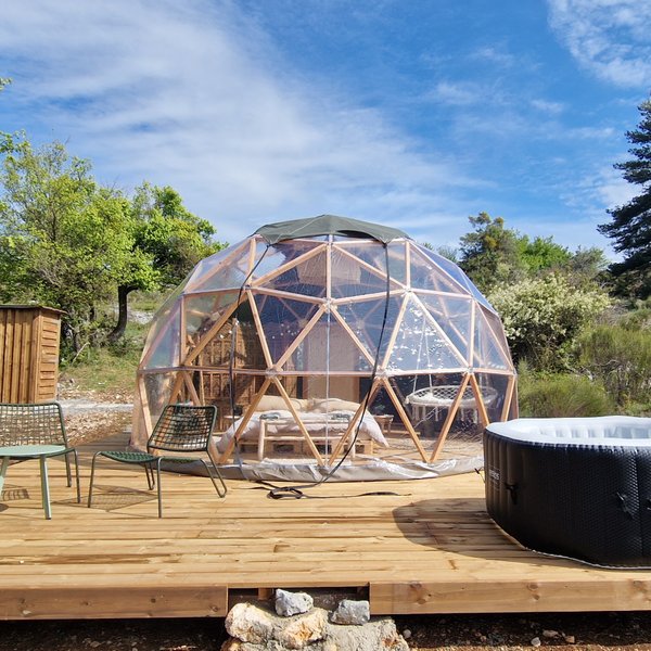 Le Dôme étoilé & Spa : Dôme en Provence-Alpes-Côte d'Azur – dôme à Bézaudun-Les-Alpes, Alpes-Maritimes