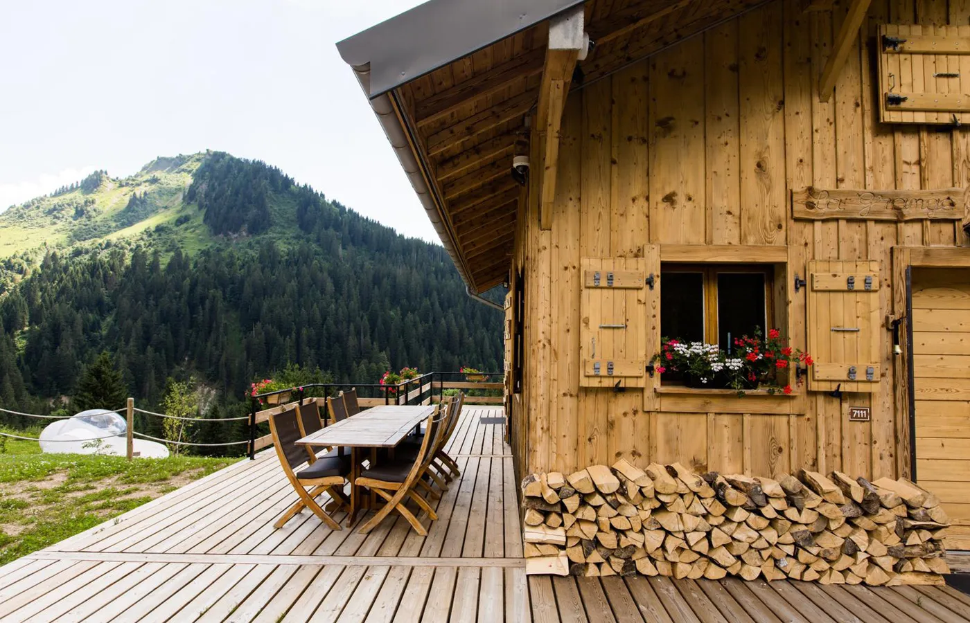 Les Bulles des Mines d'Or - Bulles transparentes avec jacuzzi privatif (Morzine, Haute-Savoie) - cadre naturel Haute-Savoie