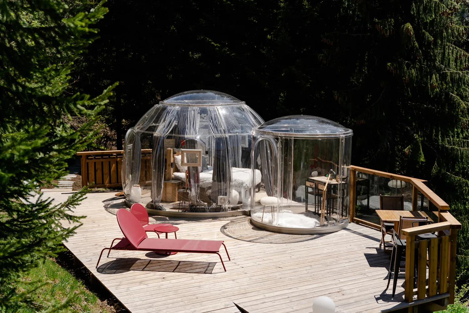 Les Bulles des Mines d'Or - Bulles transparentes avec jacuzzi privatif (Morzine, Haute-Savoie) - photo 7 sur 20