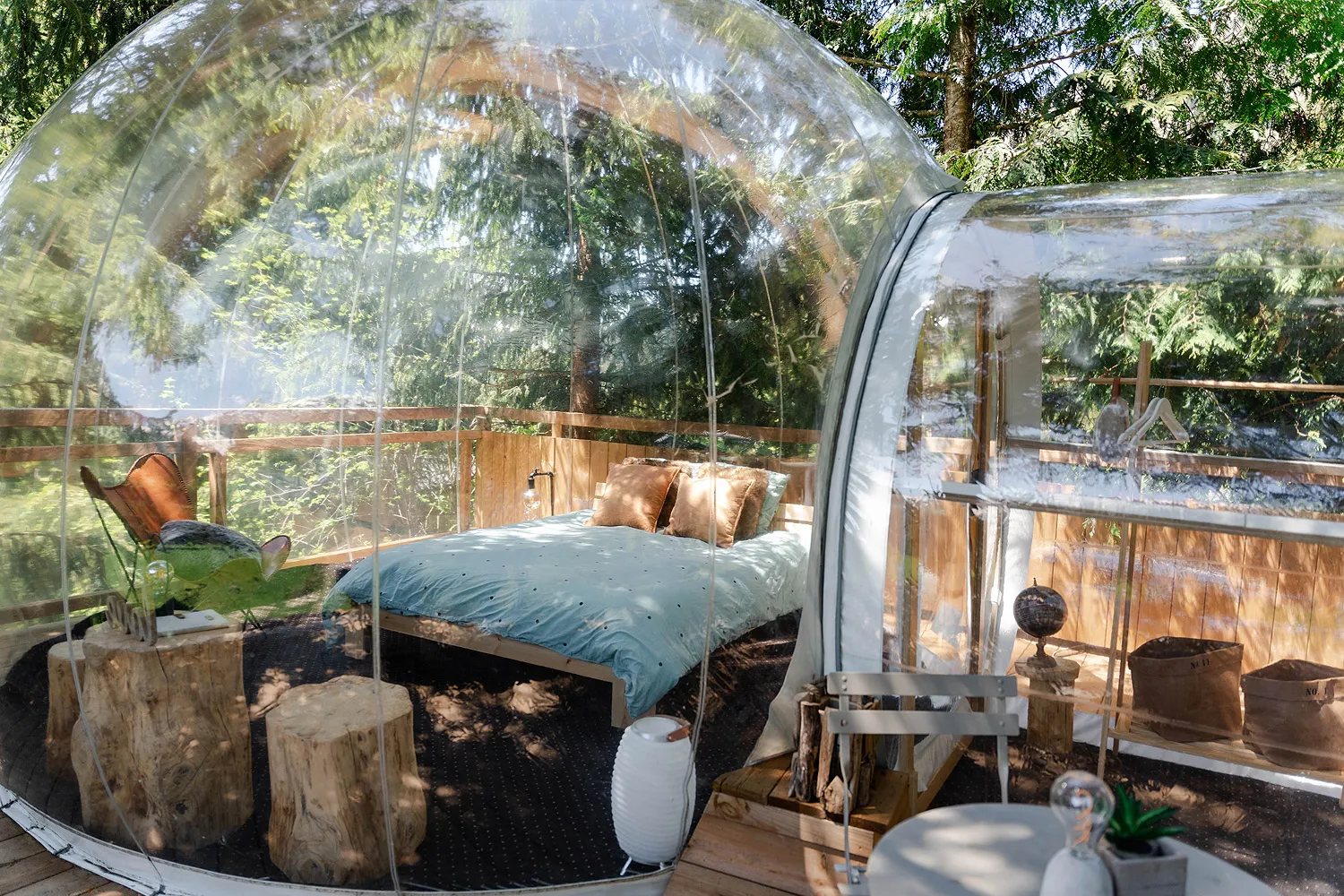 Les Bulles des Mines d'Or - Bulles transparentes avec jacuzzi privatif (Morzine, Haute-Savoie) - photo 9 sur 20