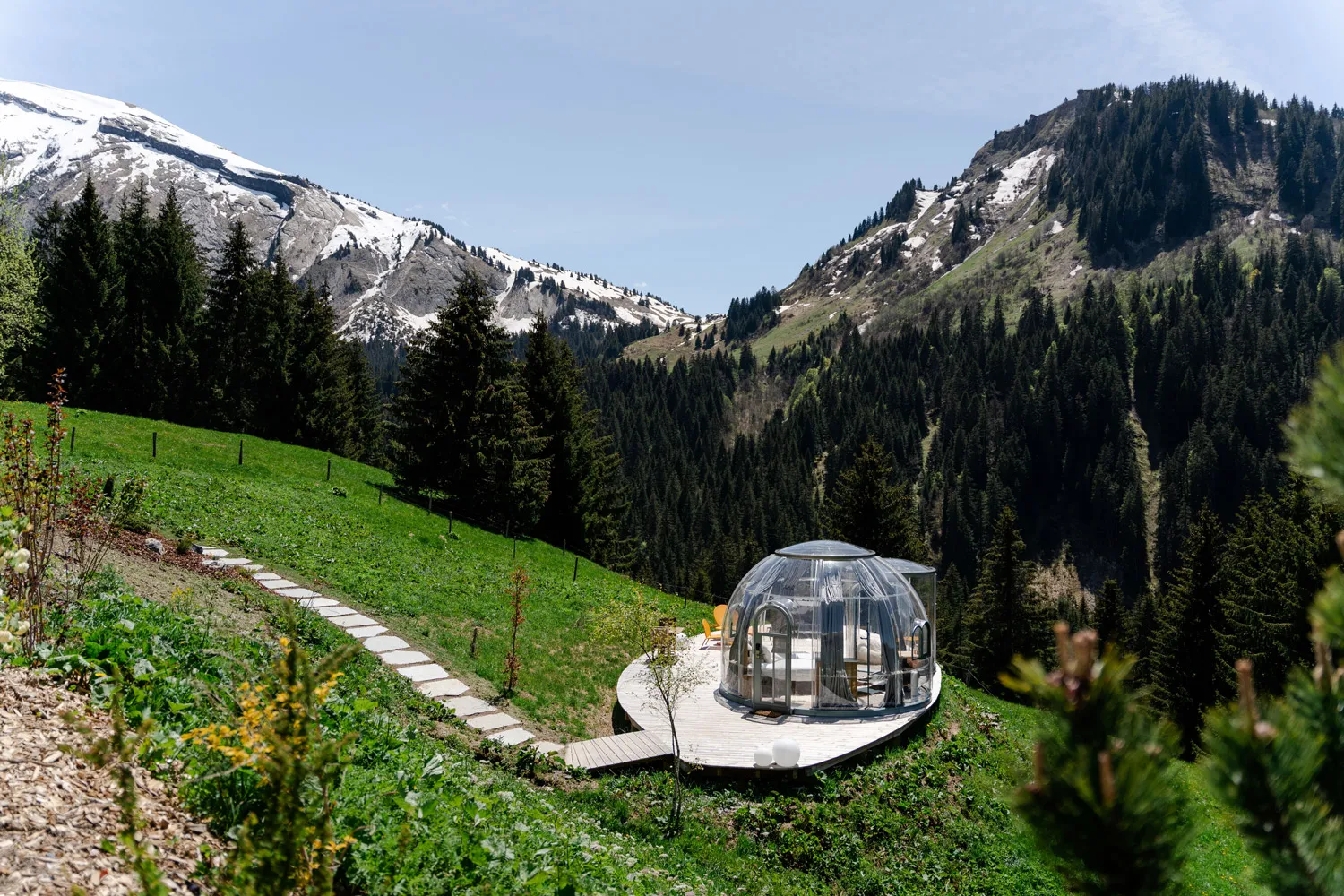 Les Bulles des Mines d'Or - Bulles transparentes avec jacuzzi privatif (Morzine, Haute-Savoie) - photo 11 sur 20