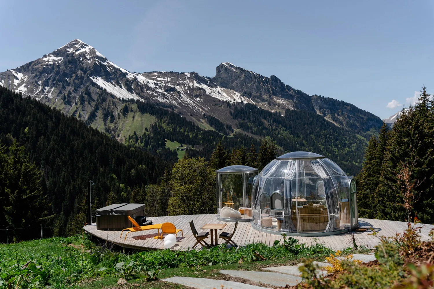 Les Bulles des Mines d'Or - Bulles transparentes avec jacuzzi privatif (Morzine, Haute-Savoie) - photo 14 sur 20