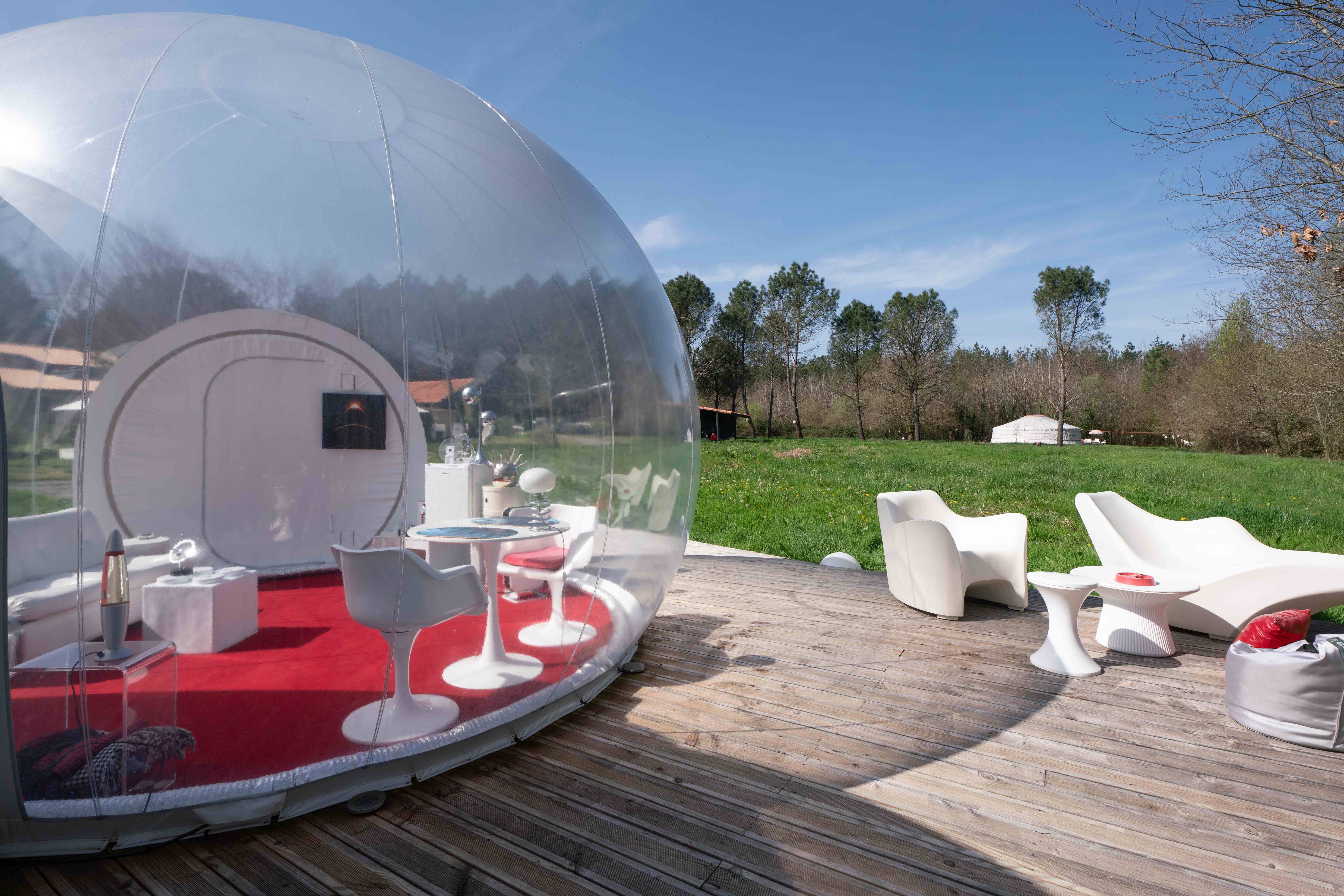 Intérieur bulle à Marcenais