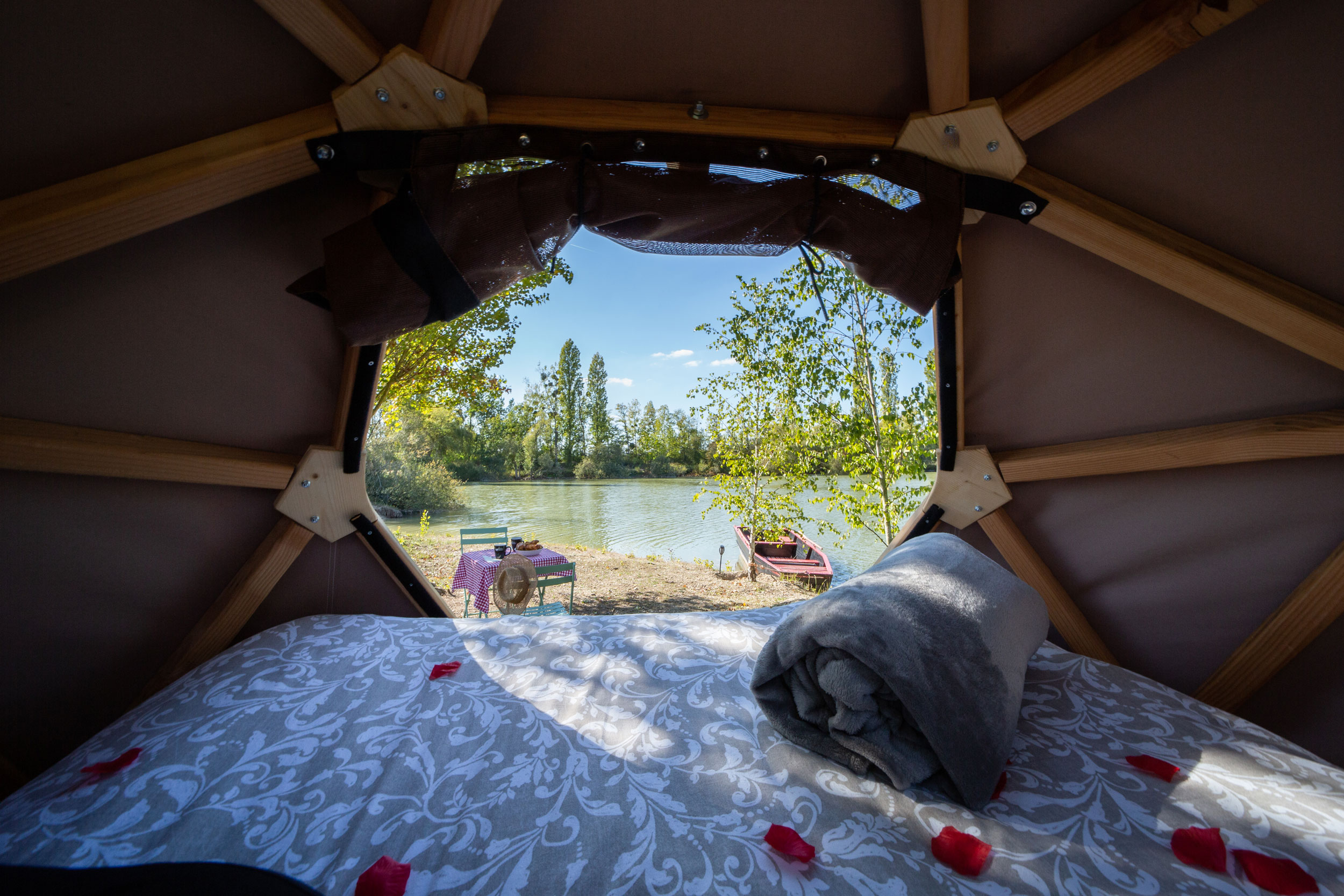 Bulles sur pilotis – cadre naturel Seine-et-Marne