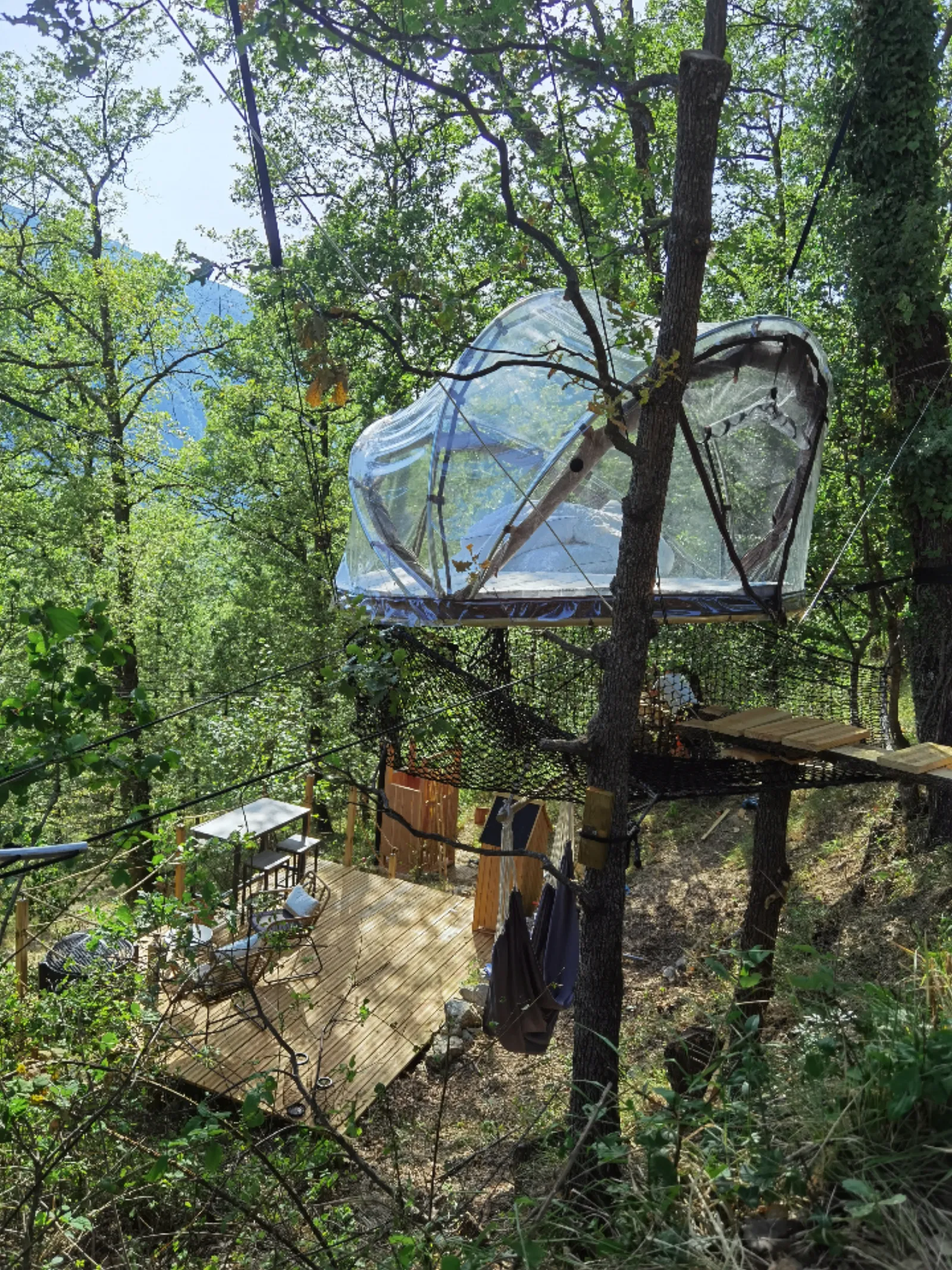Bulles Suspendues dans les Arbres & Spa - Zoelieres - cadre naturel Alpes-Maritimes