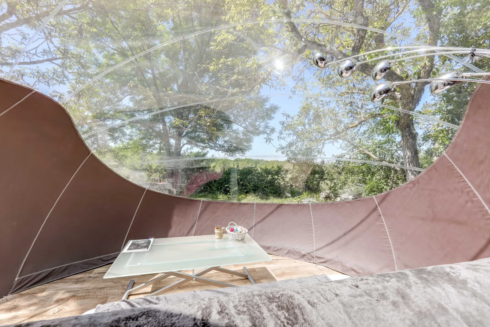 Bull'O Sol & Spa - Bulle dans les prés avec spa privatif (Saint-Antonin-Noble-Val, Tarn-et-Garonne) - photo 7 sur 8