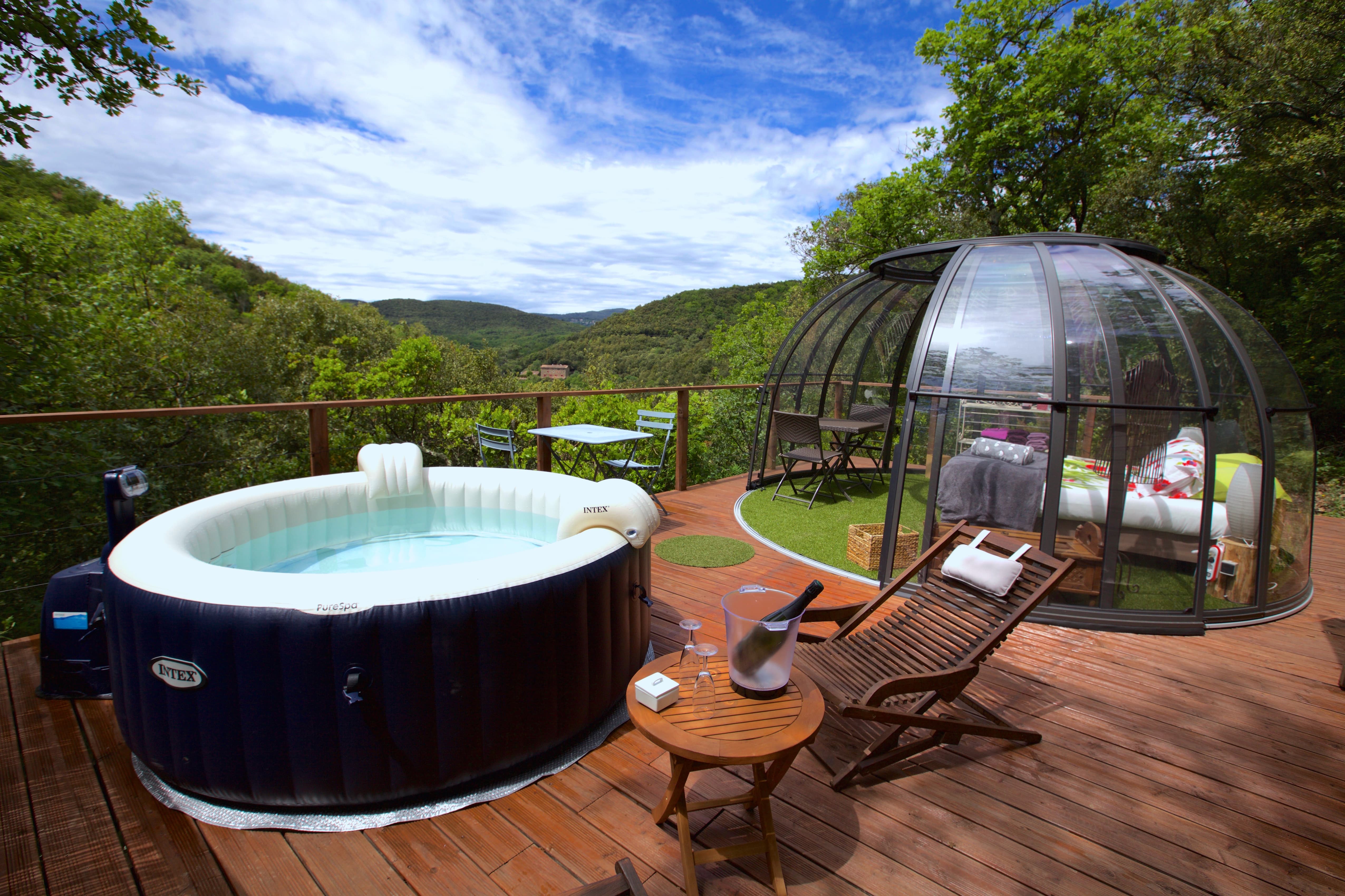 Cabanes & Bulles – Dôme Cassiopée (Saint-Sébastien-d'Aigrefeuille, Cévennes) – dôme à Saint-Sébastien-d'Aigrefeuille, Gard