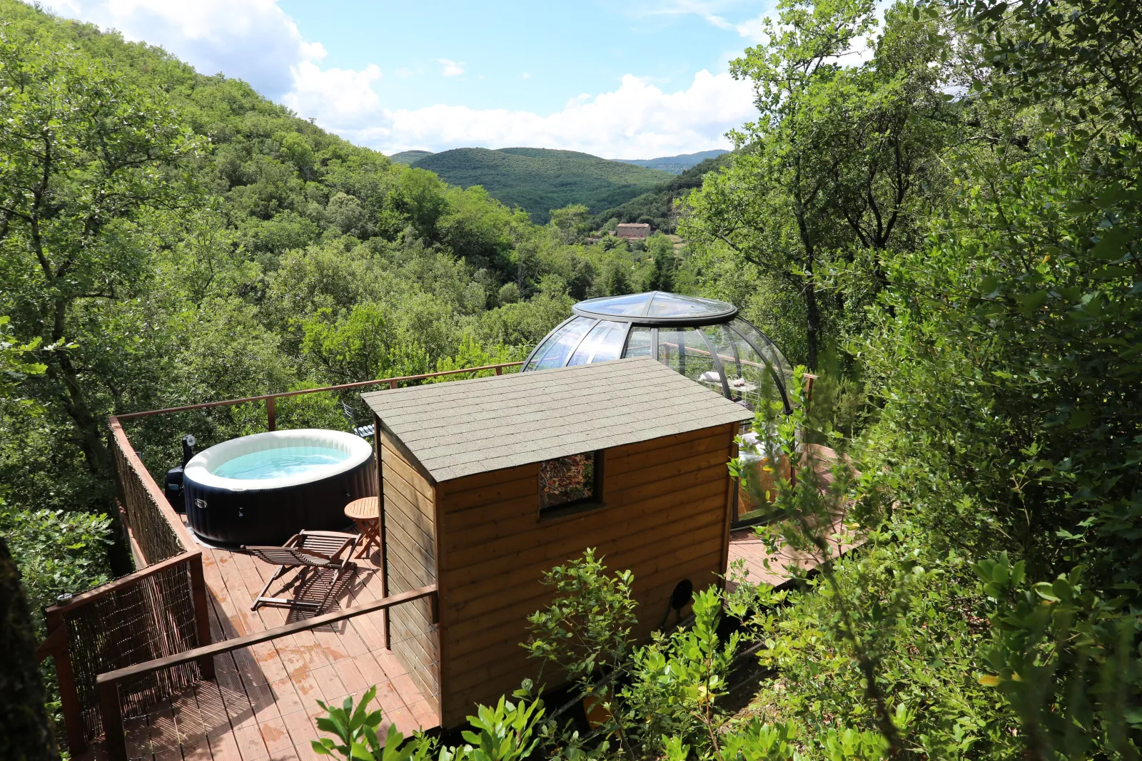Cabanes & Bulles - Dôme Cassiopée (Saint-Sébastien-d'Aigrefeuille, Cévennes) - dôme à Saint-Sébastien-d'Aigrefeuille, Gard
