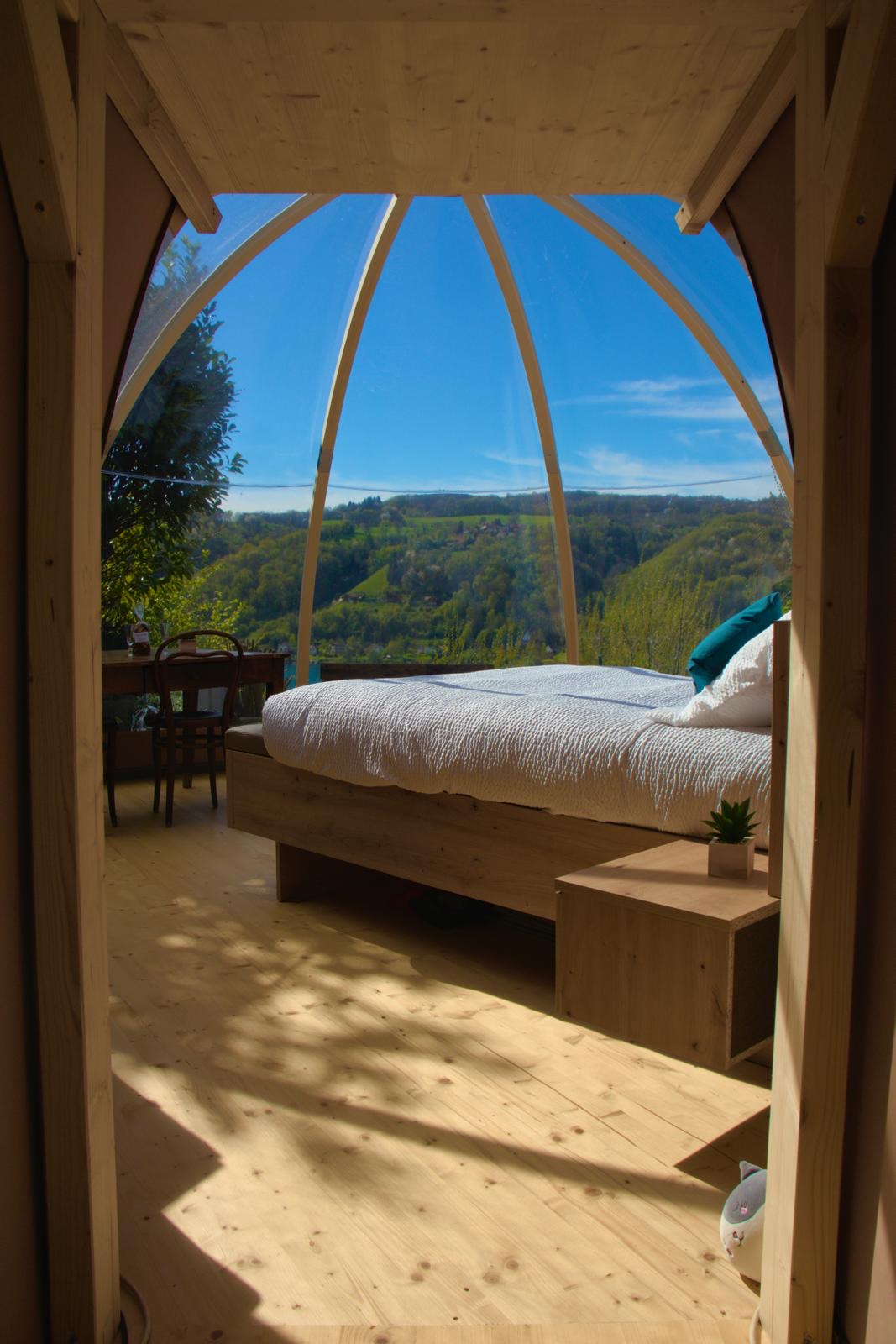Chambre dôme sous les étoiles à Montferrat