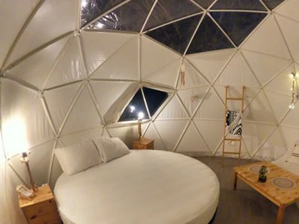 Dôme et bain finlandais du camping de Fontpédrouse - dôme familial pour quatre (Fontpédrouse, Pyrénées-Orientales) - photo 6 sur 6