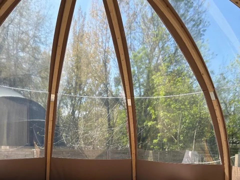 Bulle transparente des Rives de Grand Lieu - dôme pour 8 en camping (Saint-Philbert-de-Grand-Lieu, Loire-Atlantique) - cadre naturel Loire-Atlantique