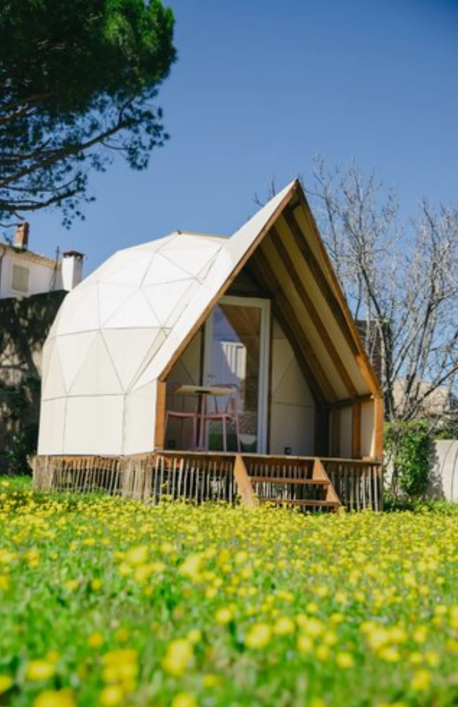Ecolodge - Dôme en bois avec piscine & jardin : Dôme en Languedoc-Roussillon (Occitanie) - photo 8 sur 19