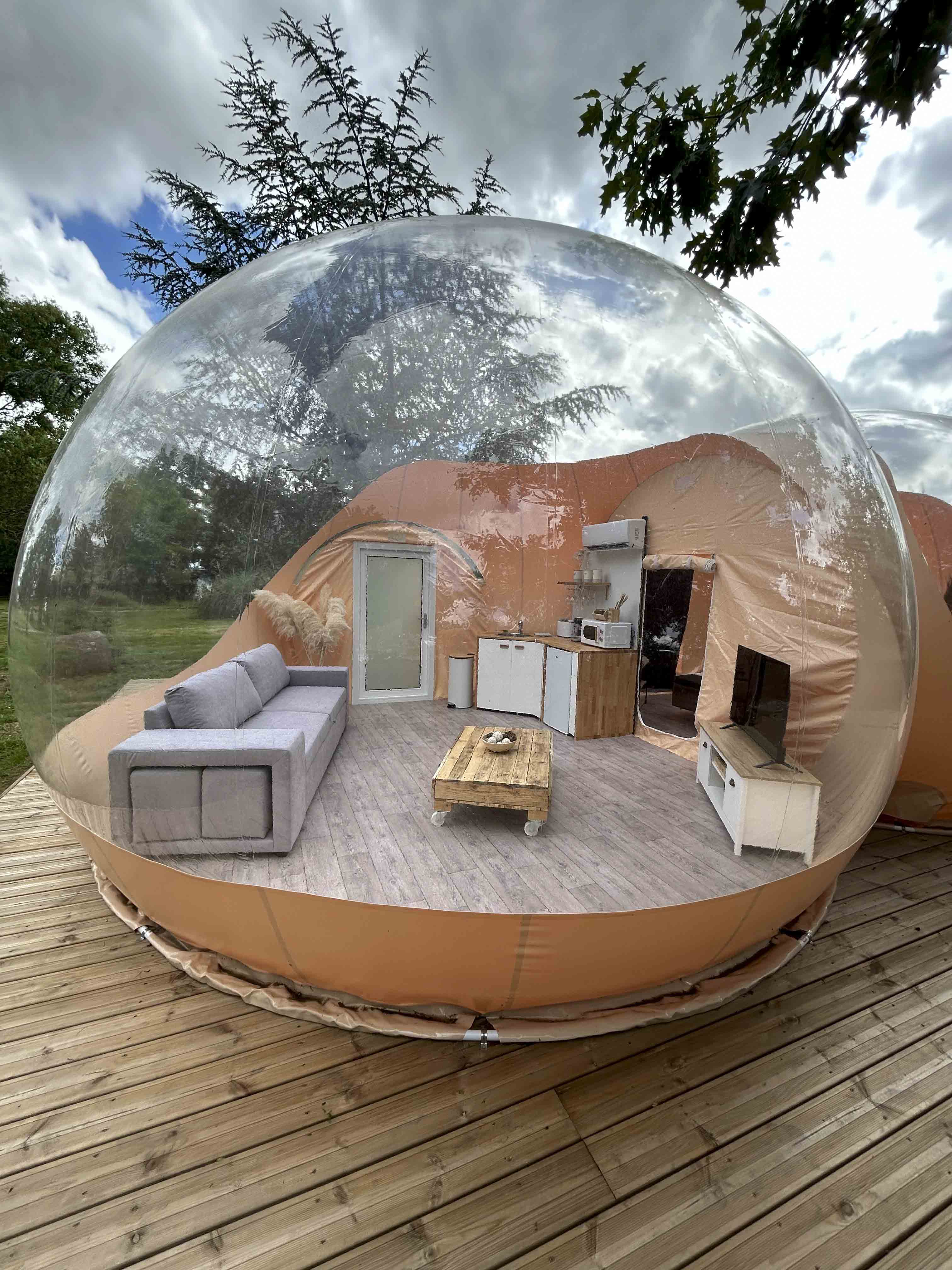 Équipements de la bulle à Rieumes