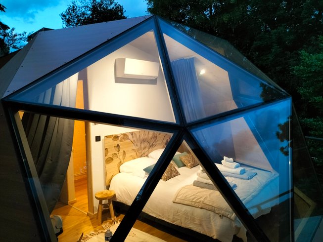 Chambre dôme sous les étoiles à Montmirail