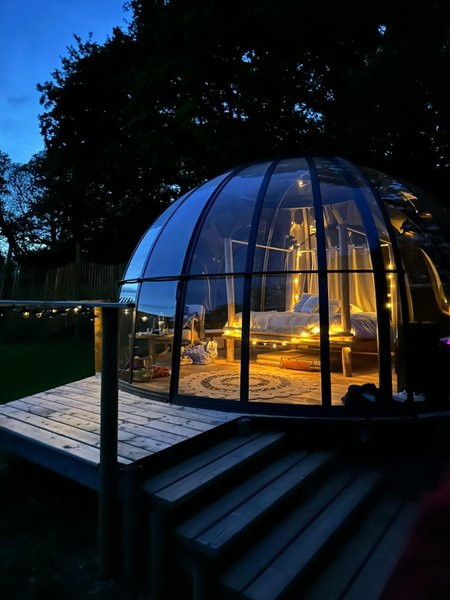 Dôme Etoilé : Dôme en Bretagne – vue extérieure